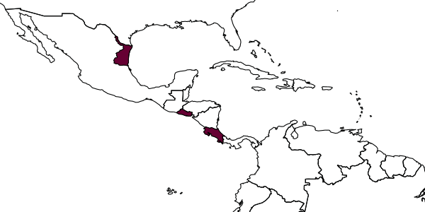 map of Tromatobia blancoi     Gauld, 1991